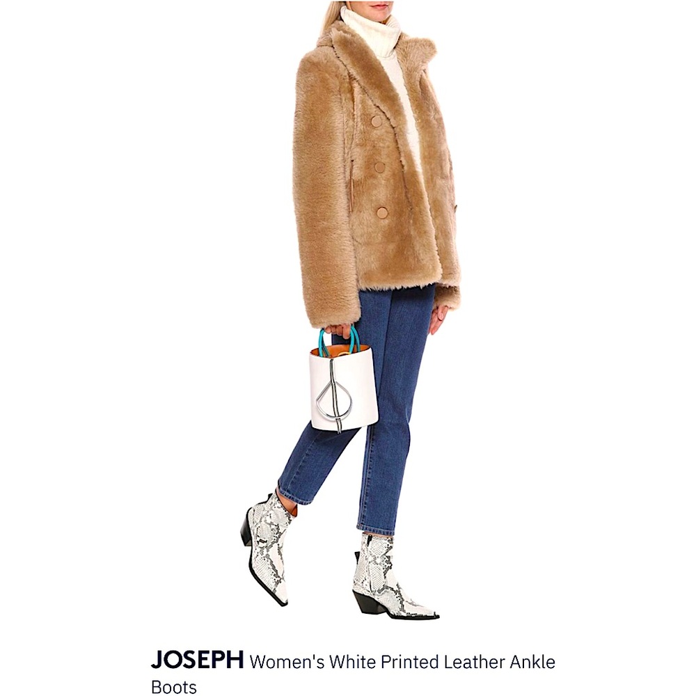 JOSEPH Rodeo Python Leather Ankle Boots - Picture 6 of 8